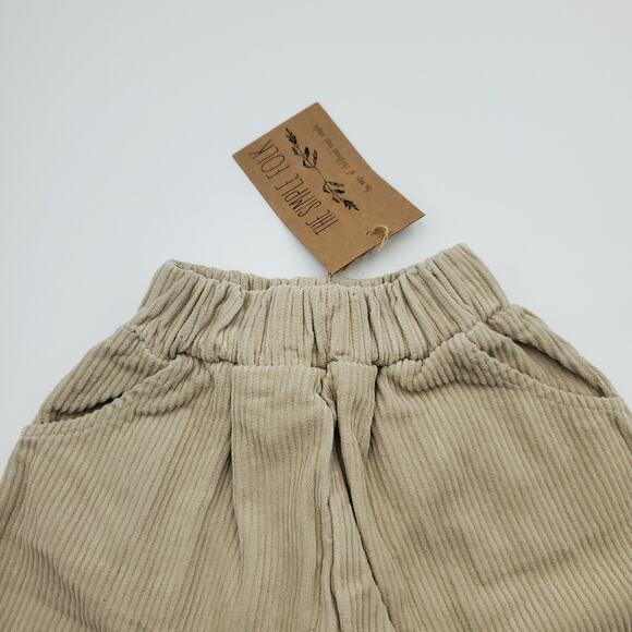 The Simple Folk The Corduroy Harem Trouser in Oatmeal Size 9/12 Months - Picture 3 of 8